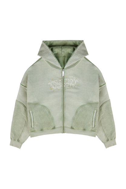 Green Zip Hoodie – Trendt Vision