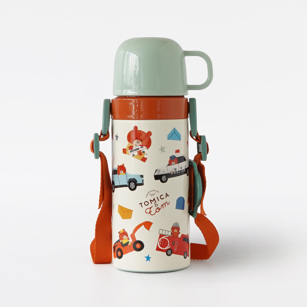 トミカとトム】 子供用2WAYステンレスボトル コップ＆ストロー – つ