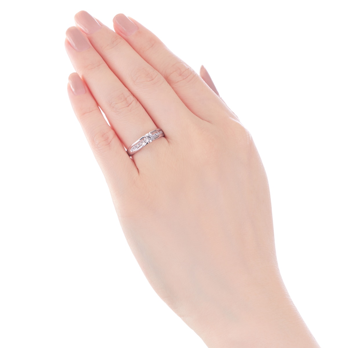 プラチナ鑑定書付ダイヤモンドリング（0.3カラット）(RKR094)|TSUTSUMI