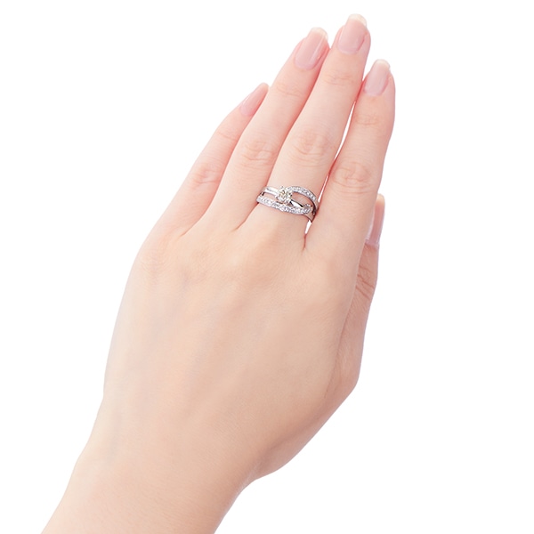 プラチナ鑑定書付ダイヤモンドリング（0.5カラット）(RKR304)|TSUTSUMI