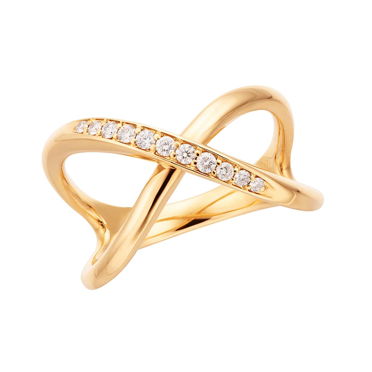 K18イエローゴールドダイヤモンドリング(LFR345)|TSUTSUMI（ジュエリー