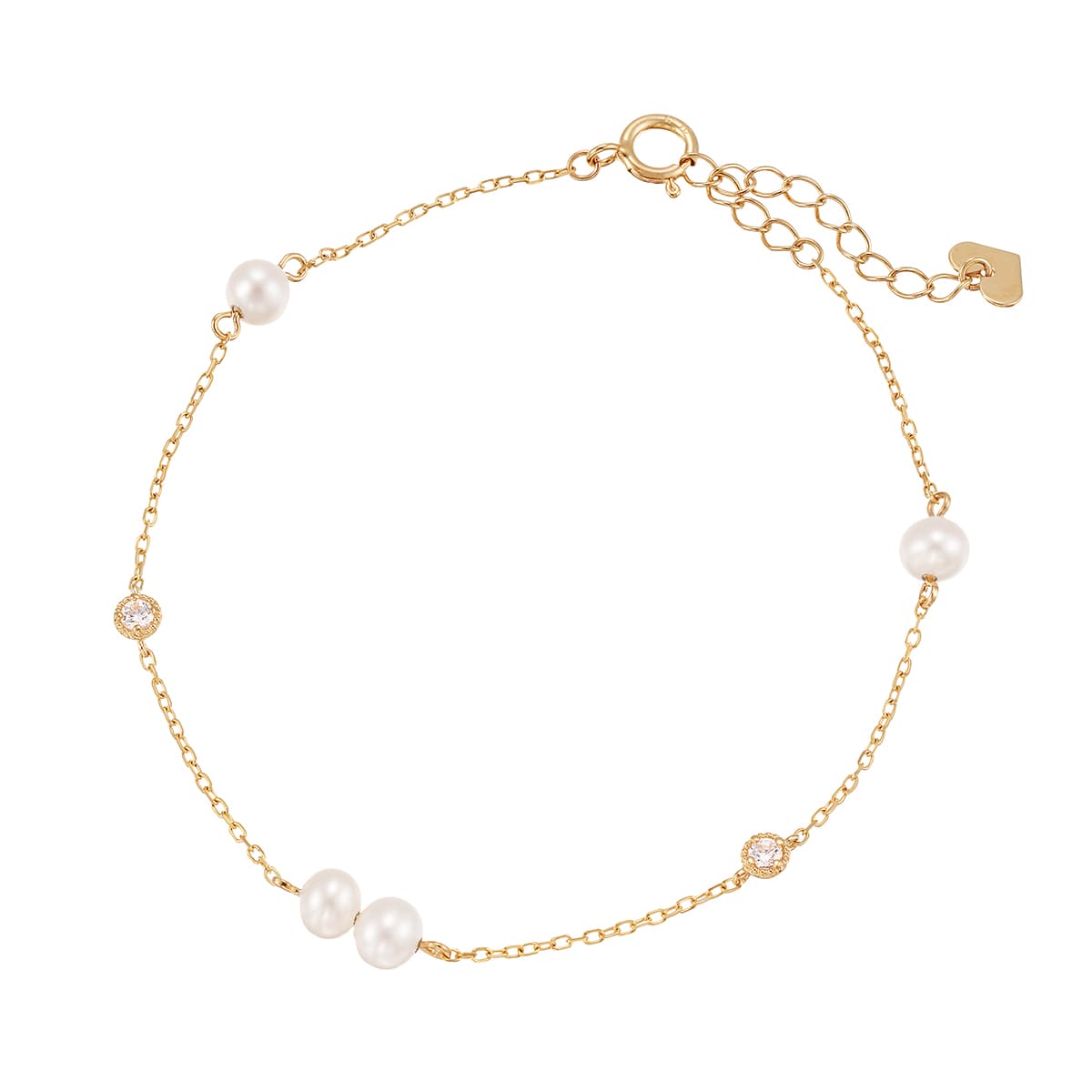 K10イエローゴールド淡水パールブレスレット: ブレスレット|TSUTSUMI