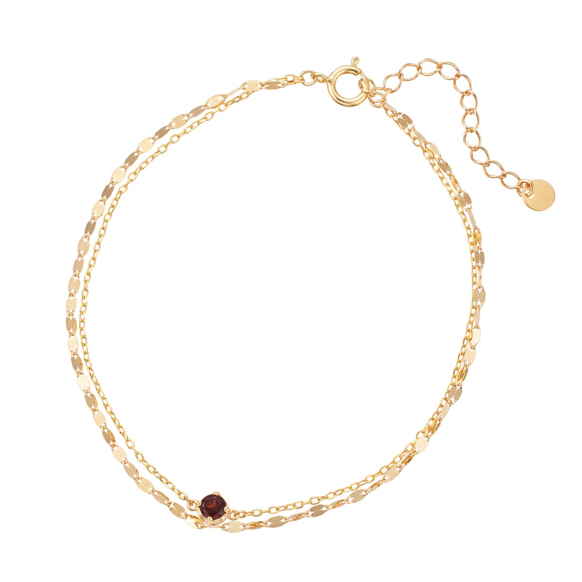 K10イエローゴールドライトアメシストブレスレット(RBL654)|TSUTSUMI