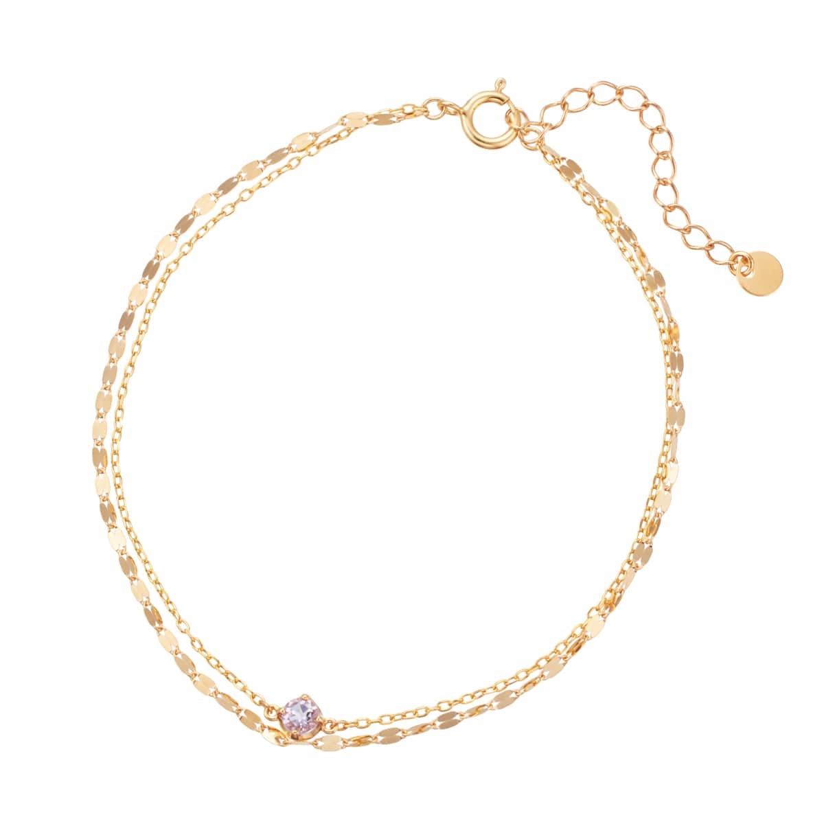 K10ホワイトゴールドアクアマリンブレスレット(RBL657)|TSUTSUMI