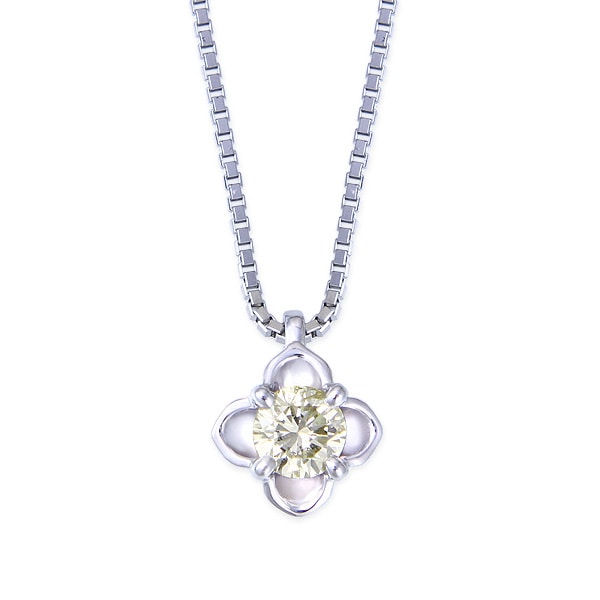 プラチナ鑑定書付ダイヤモンドネックレス（0.18カラット）(RKP048