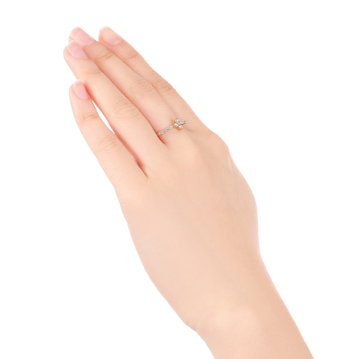 K18イエローゴールドダイヤモンドリング(RFR326-002)|TSUTSUMI