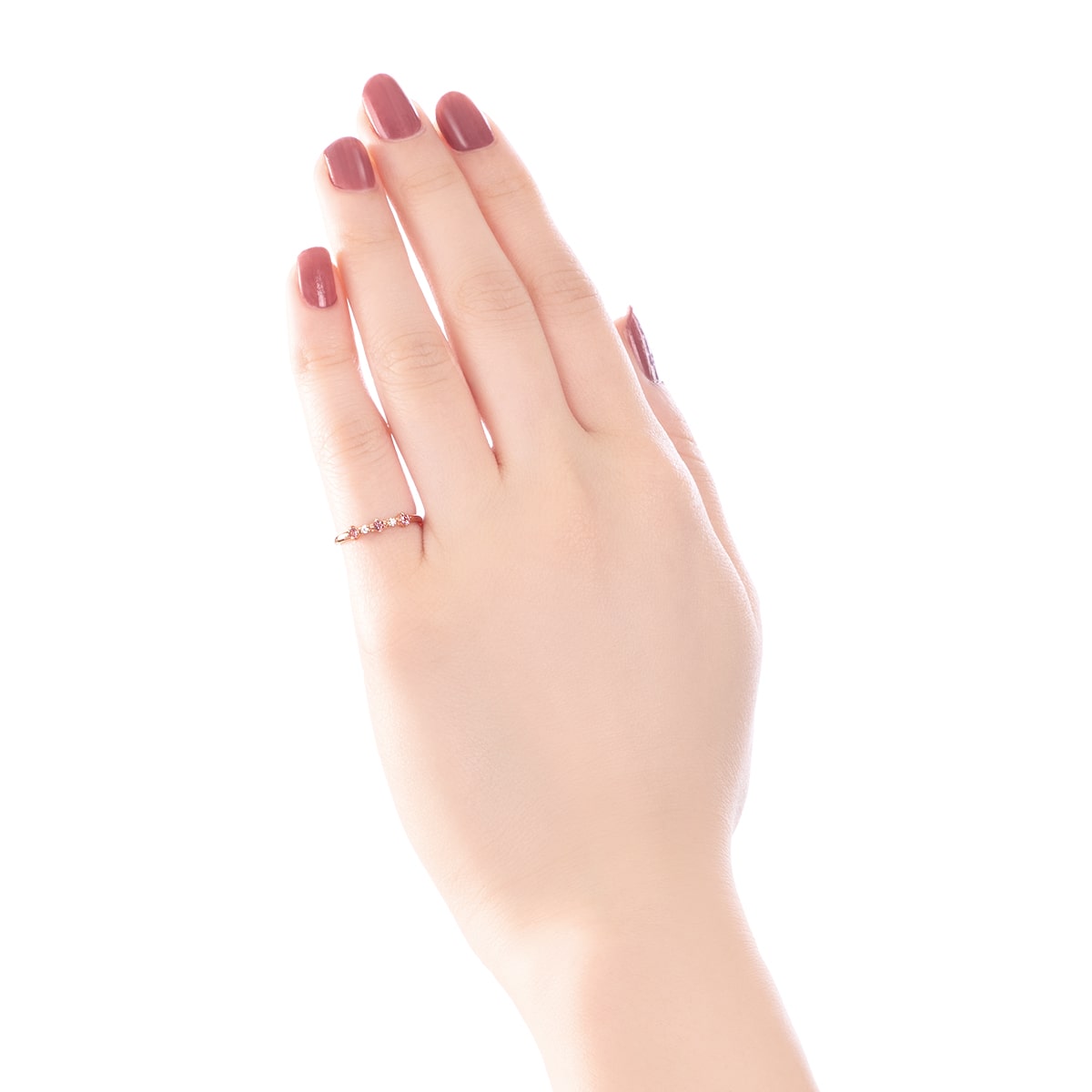 K10ピンクゴールドピンクトルマリンリング（ピンキーリング）(RFR754