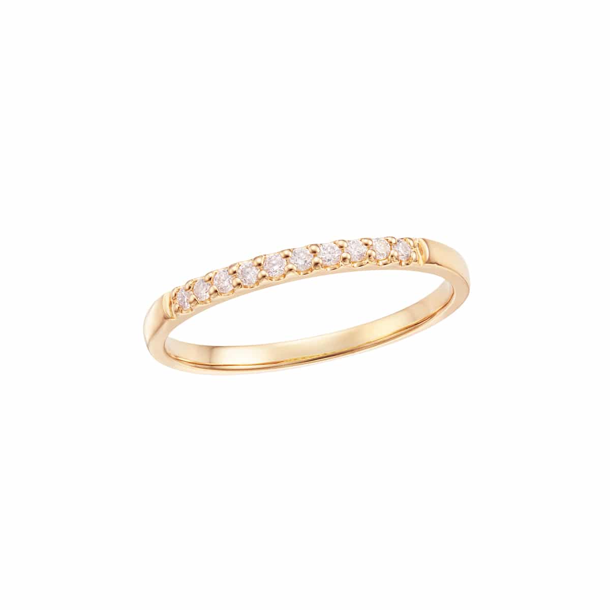 K18イエローゴールドダイヤモンドリング（ピンキーリング）(RFR471-002