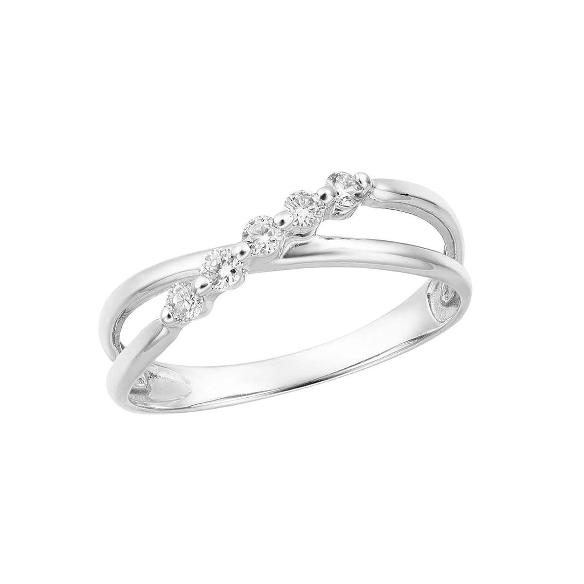 K10ホワイトゴールドダイヤモンドリング(RFR353-002)|TSUTSUMI