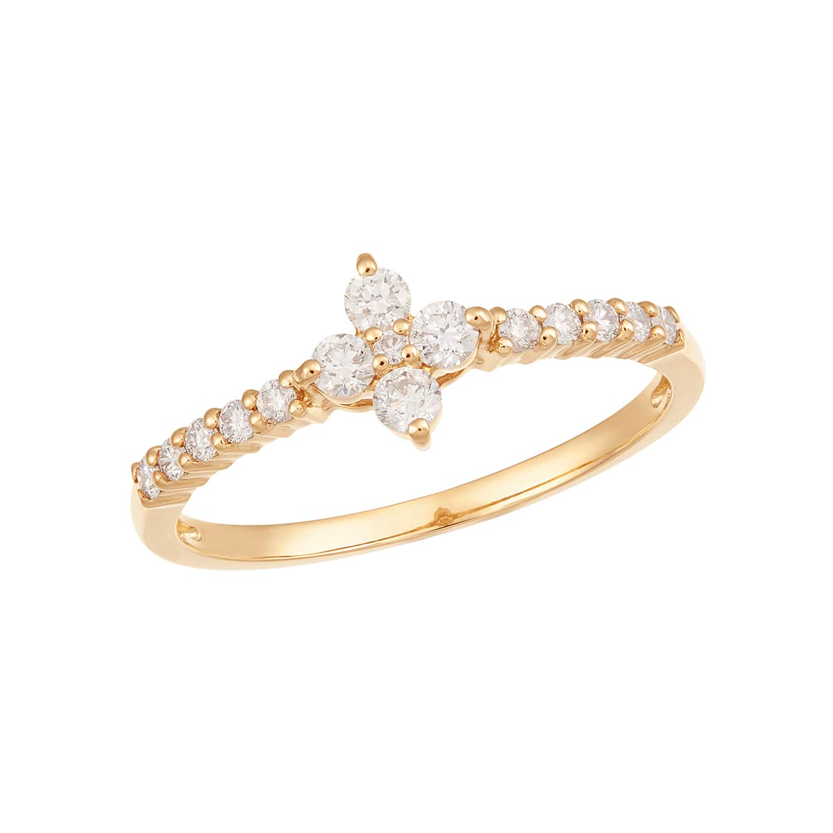 K18イエローゴールドダイヤモンドリング(RFR027-001)|TSUTSUMI