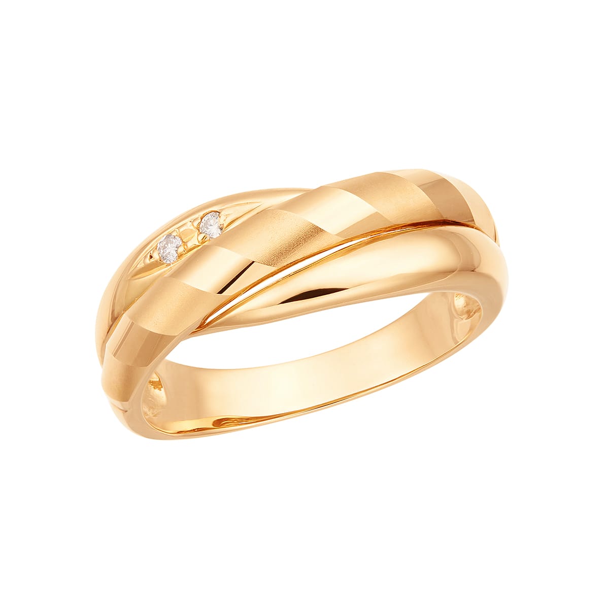 K18イエローゴールドダイヤモンドリング(RFR605-001)|TSUTSUMI