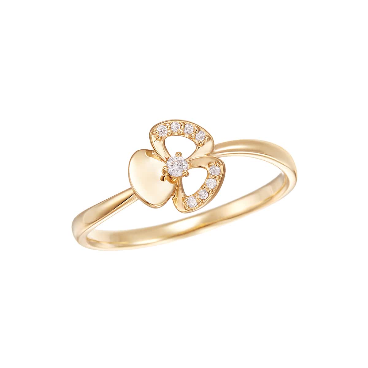 K10イエローゴールドグリーンアメシストリング(RFR407-001)|TSUTSUMI