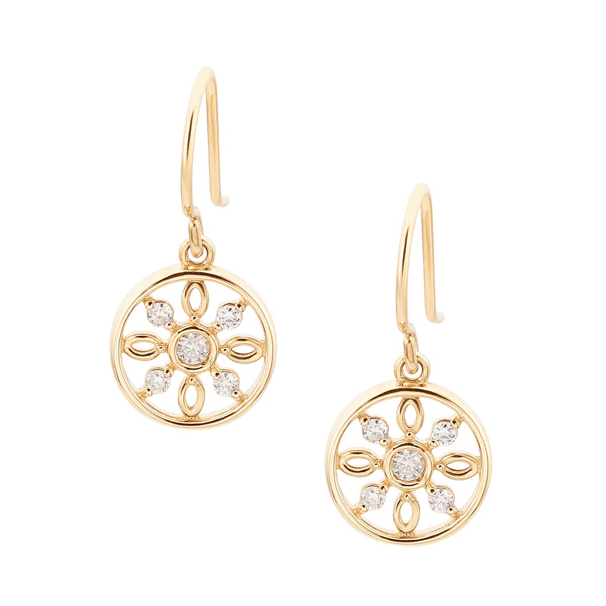 K10イエローゴールドダイヤモンドピアス(RPE019-002)|TSUTSUMI