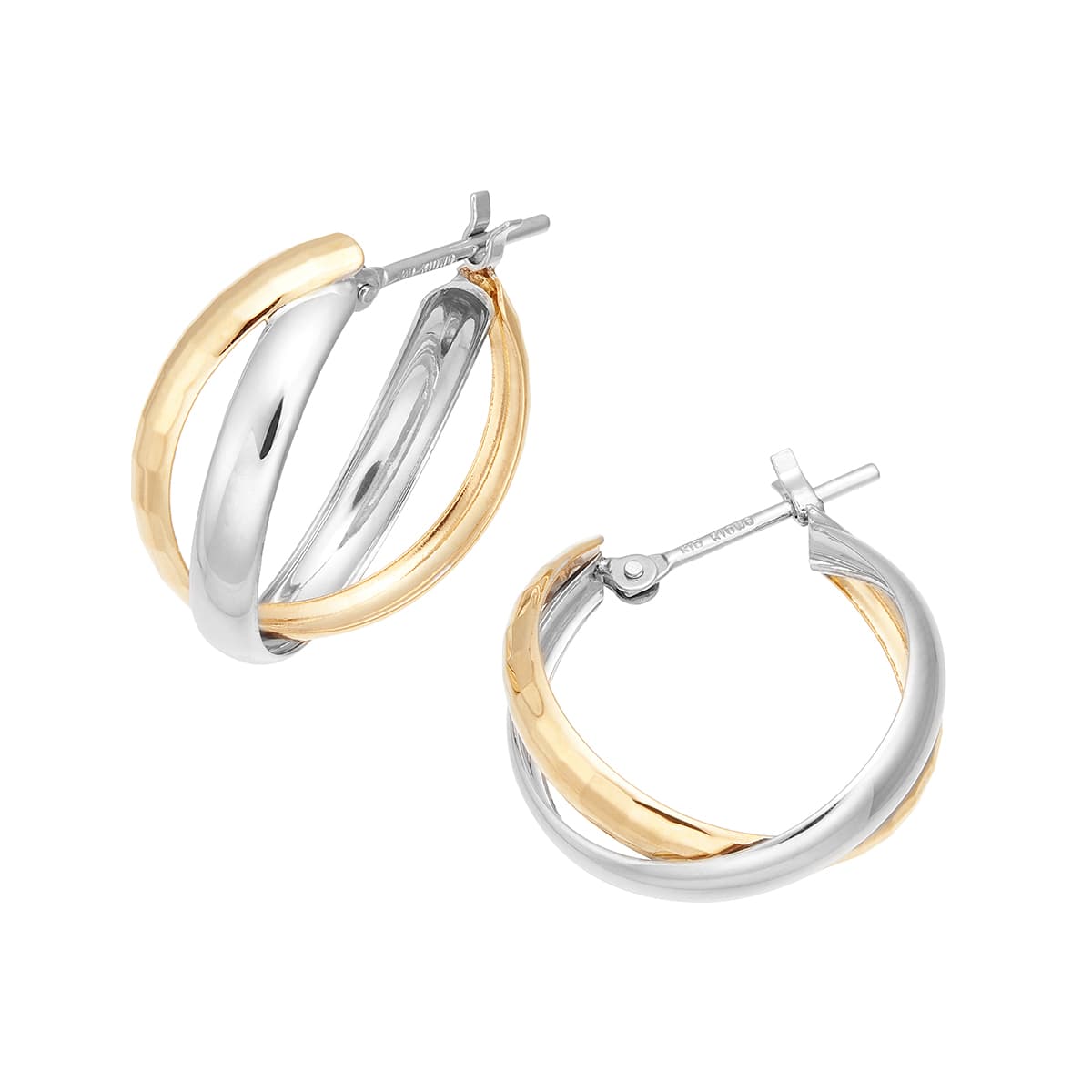 K10イエローゴールド/K10ホワイトゴールドピアス(RPE190-003)|TSUTSUMI