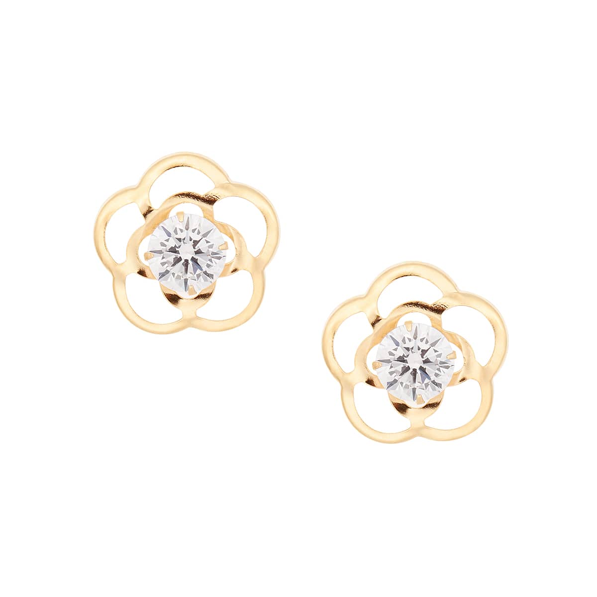 K10イエローゴールドキュービックピアス(RPE390-003)|TSUTSUMI