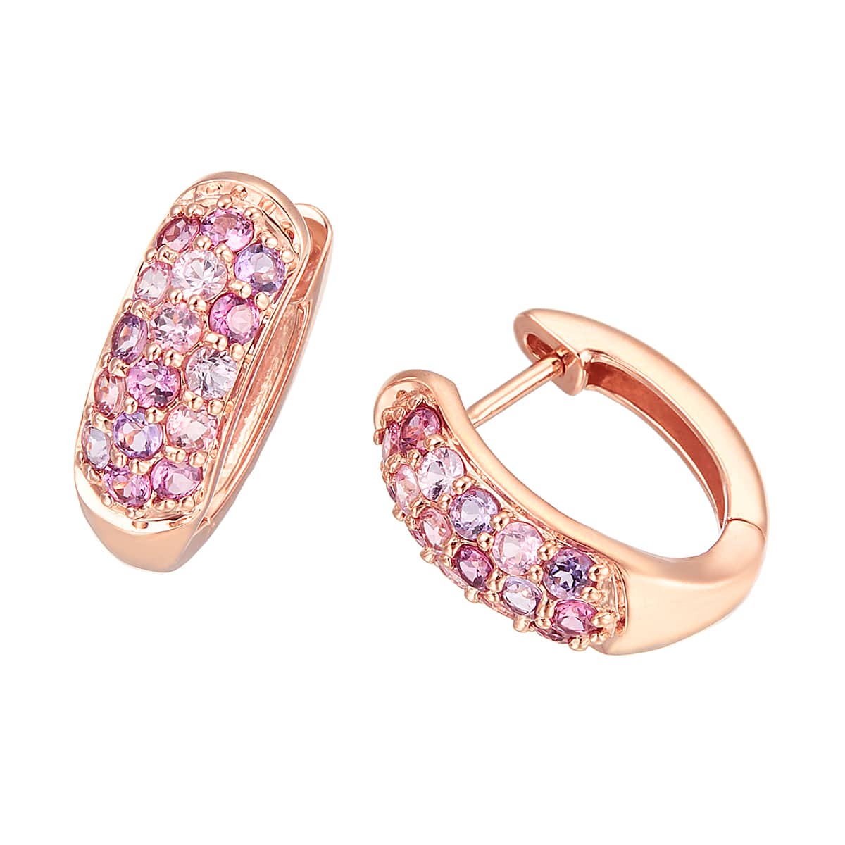 K10ピンクゴールドマルチストーンピアス(RPE408-001)|TSUTSUMI