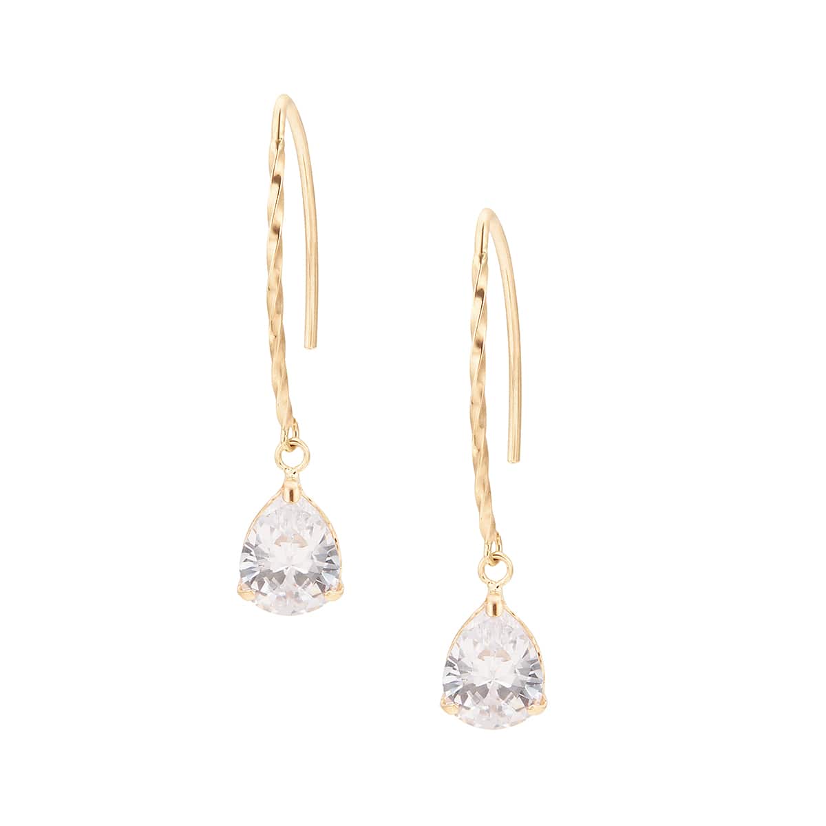 K10イエローゴールドキュービックピアス(RPE741-002)|TSUTSUMI