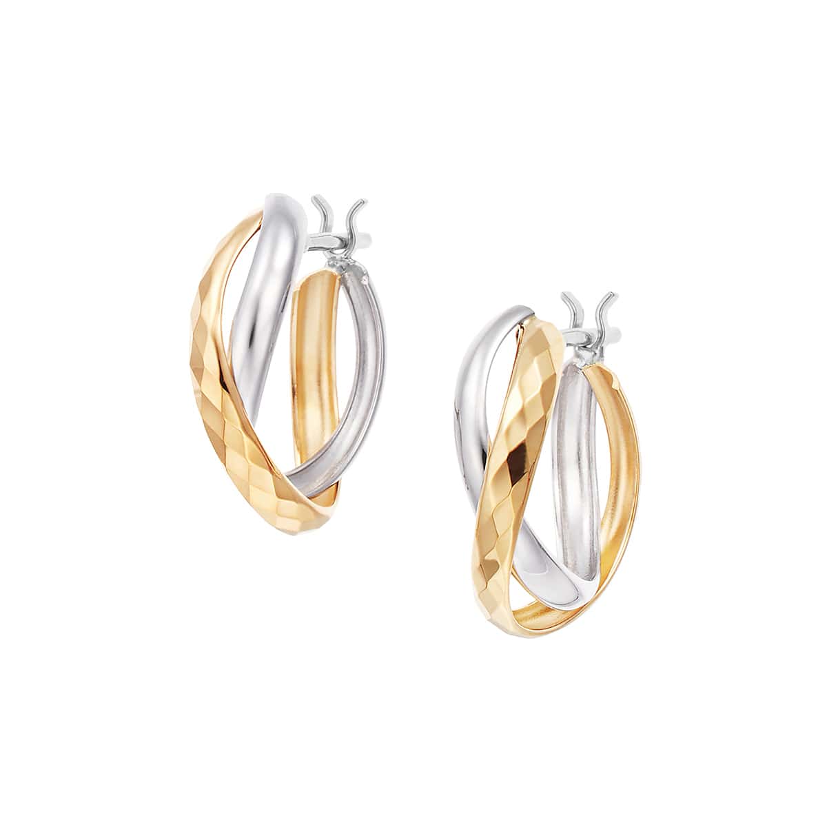 プラチナ/K18イエローゴールドピアス(RPE983-001)|TSUTSUMI