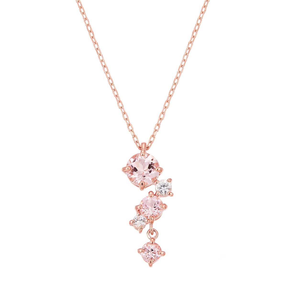 K10ピンクゴールドモルガナイトネックレス(RPN074-002)|TSUTSUMI