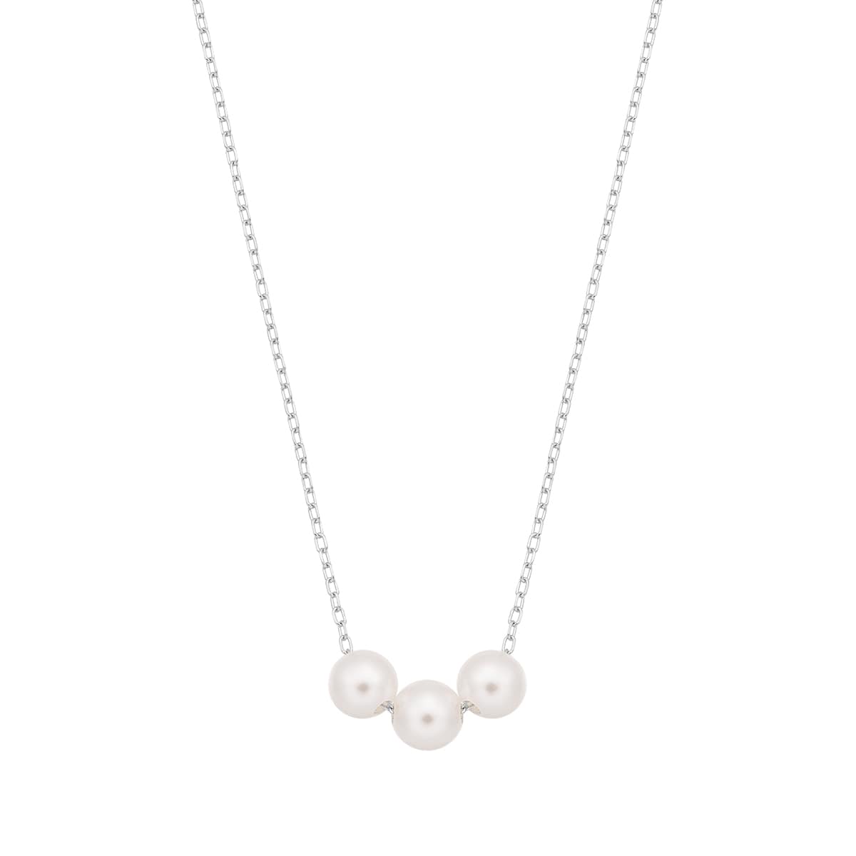 K10ホワイトゴールド淡水パールネックレス(RPN935-002)|TSUTSUMI