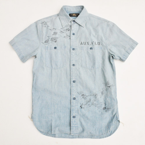 RRL / ダブルアールエル グラフィックシャンブレーシャツ | TUNNEL