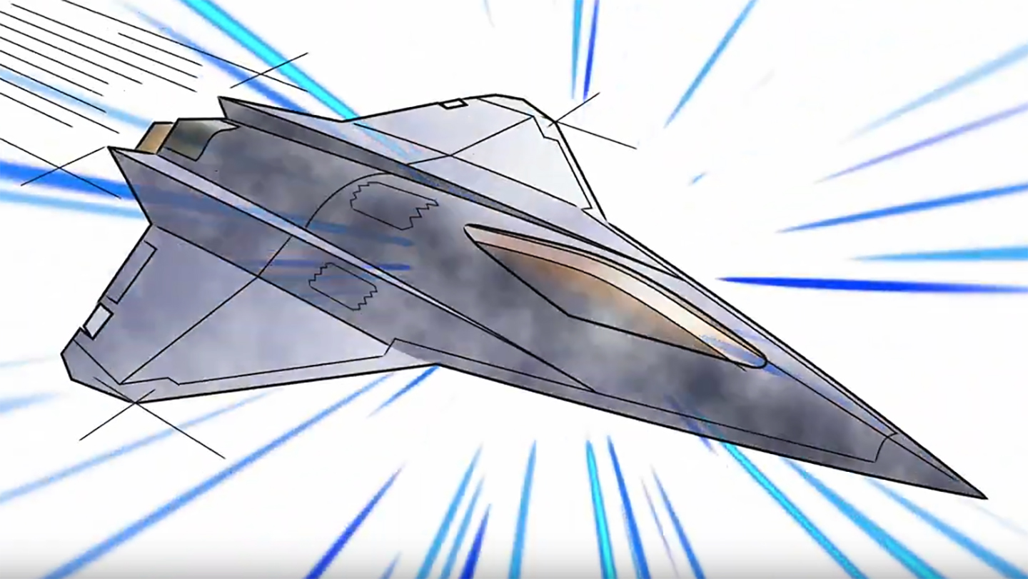 Skunk Works Teases Tailless NGAD Fighter Design In New Ad