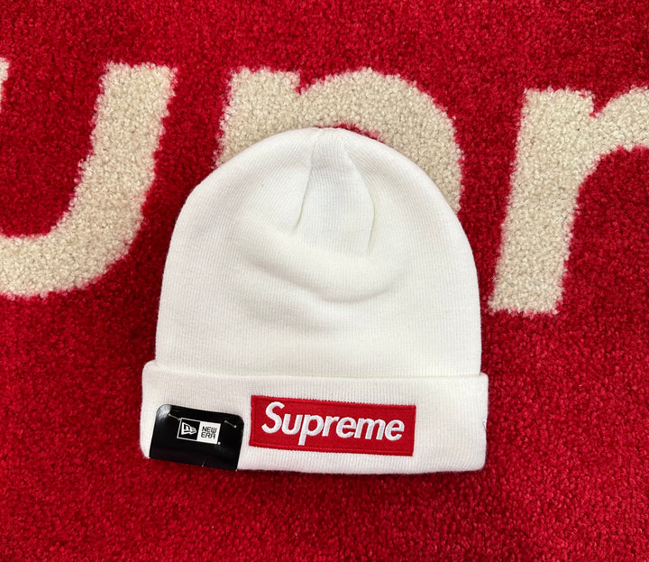 Supreme New Era Box Logo Beanie White FW21 – UniqueHype
