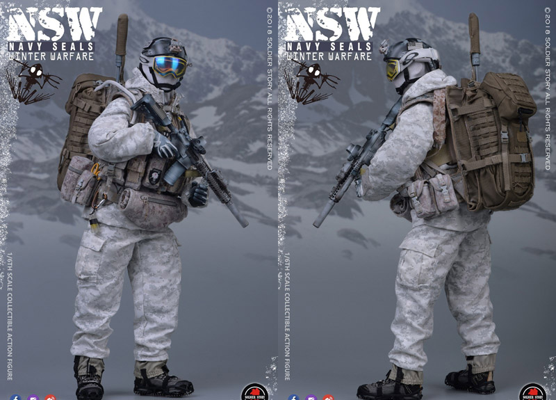 Soldier Story】SS109 1/6 NSW WINTER WARFARE “MARKSMAN” Navy SEALs