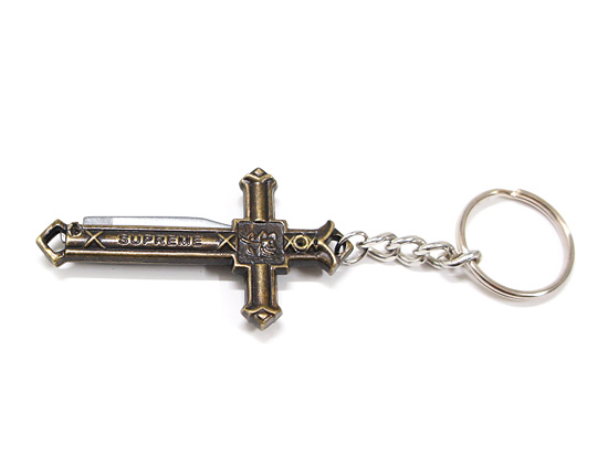 Dead Stock】Supreme - Crucifix Folding Knife Keychain - UG.SHAFT
