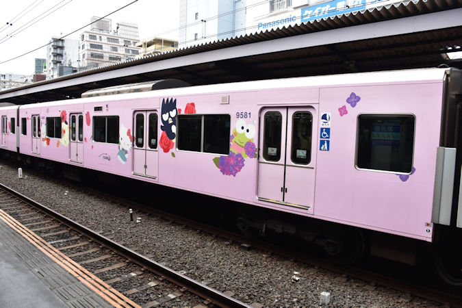 京王電鉄9000系サンリオキャラクターズフルラッピングトレイン