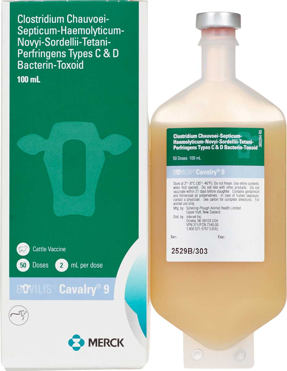 Valley Vet - Bovilis Cavalry 9 Cattle Vaccine Merck - Blackleg