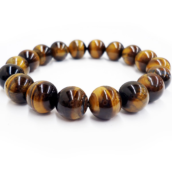 送料無料 タイガーアイ ブレスレット 10mm 18粒 No.99 パワーストーン