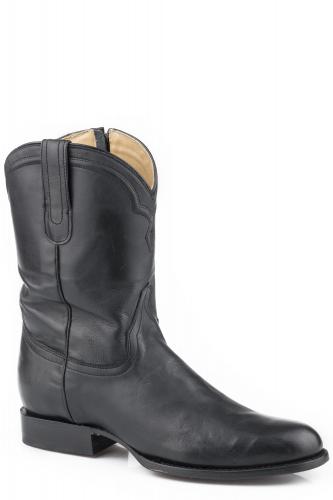 STETSON MEN'S BLACK ROPER Rancher Zip Boots BOOTS