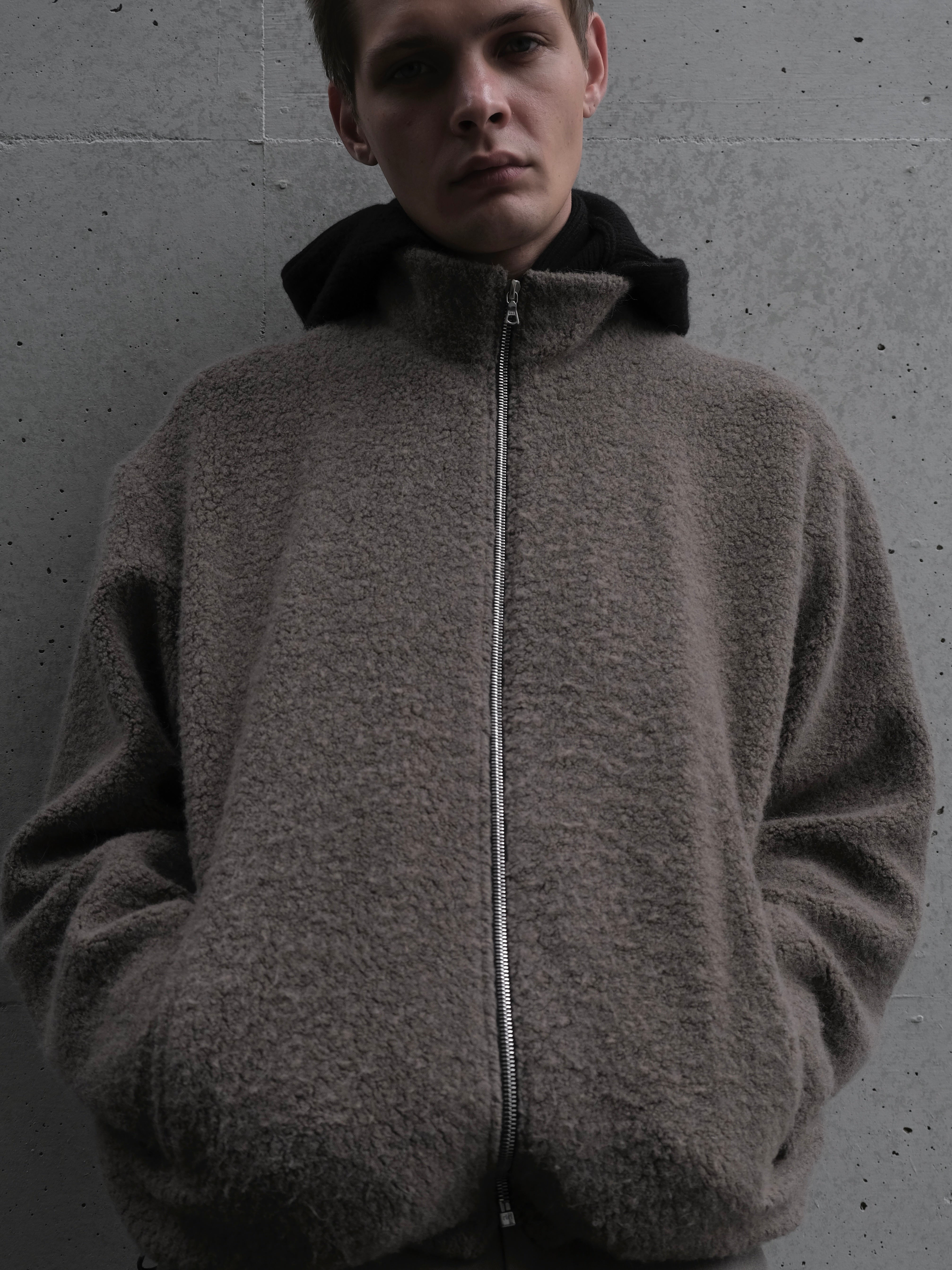 Boa Fleece Jacket in Angora/Virgin Wool – VUJA DÉ