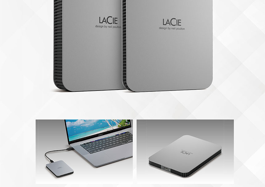 LACIE/5TB/Mobile Drive v2/Moon Silver ( STLP5000400 )
