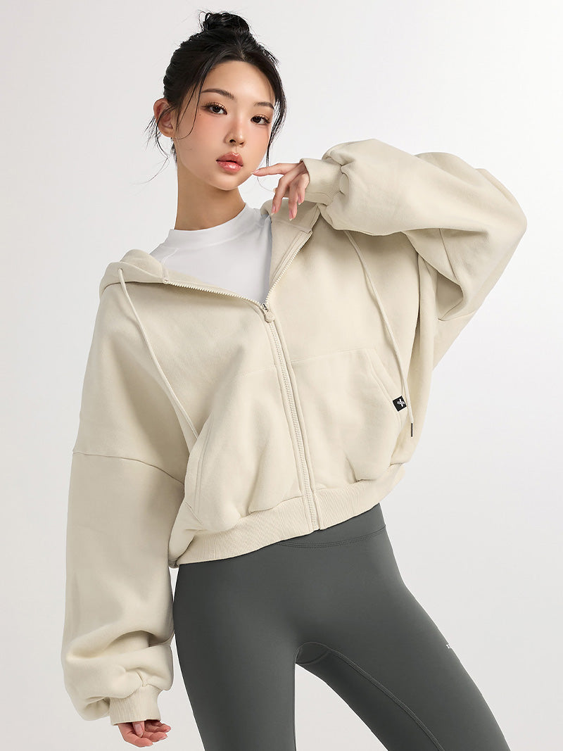 裏起毛】XA5127N ナッピングフード付きジップアップ