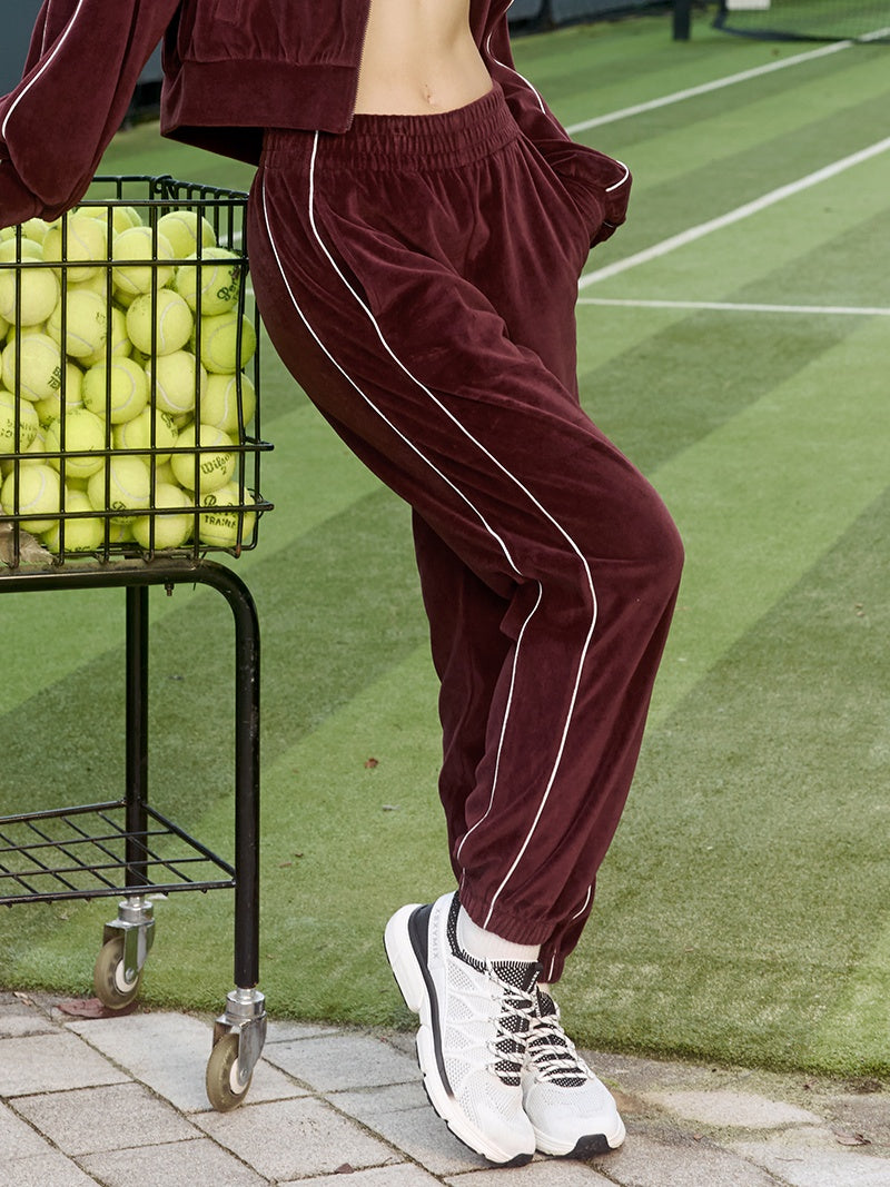 XTFTP16J3 ベロア トラックジョガーパンツ (単品)