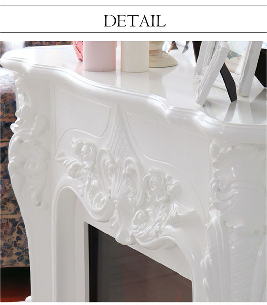 ロココ調 マントルピースコンソールコンソール 100cm ホワイト