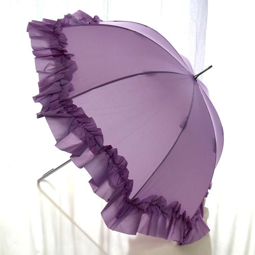 プリンセスフリル傘(パープル)｜姫系インテリア 雑貨｜おしゃれ
