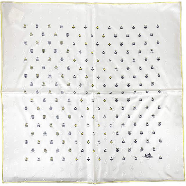 HERMES エルメス スカーフ カレ70 刺繍 ビーズ 