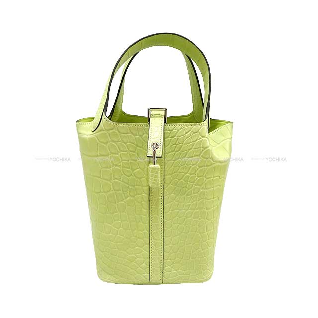 HERMES エルメス ハンドバッグ ピコタンロック 18 PM ジョーヌブル