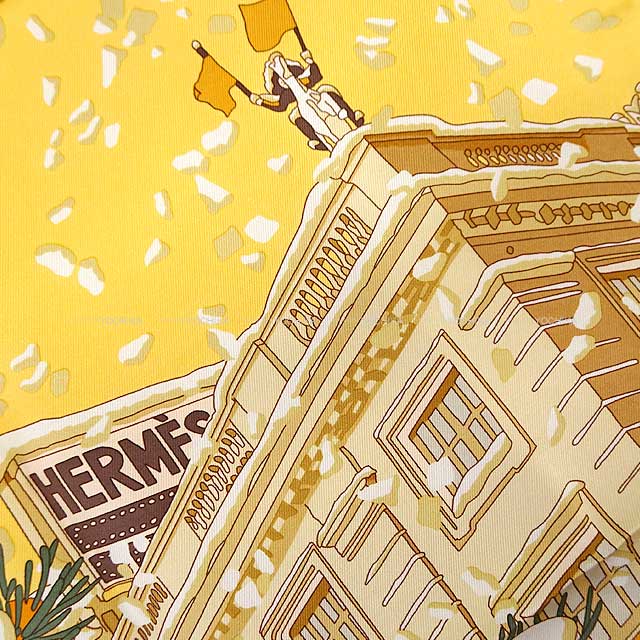 HERMES エルメス スカーフ カレ45 ガヴロッシュ フォーブル 24番地の