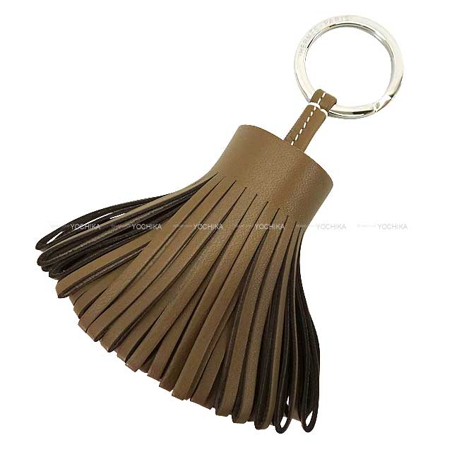 HERMES エルメス キーホルダー カルメン ステッチ 白 エトープ