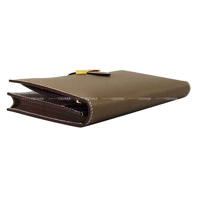 HERMES エルメス 長財布 ベアンスフレ エトープ (エトゥープ) ヴォー