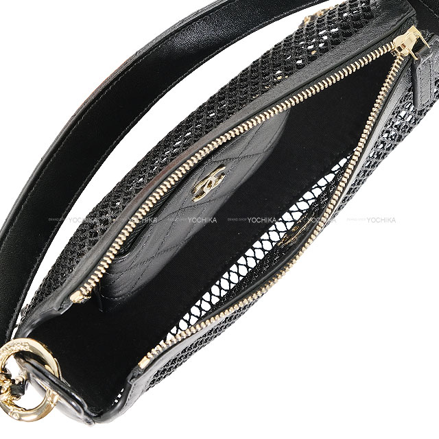 2025年春夏 CHANEL シャネル クラッチバッグ チェーン ココマーク 黒
