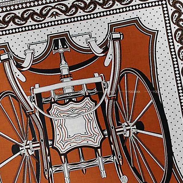 2024年 秋冬 HERMES エルメス スカーフ カレ140 四輪馬車の車輪
