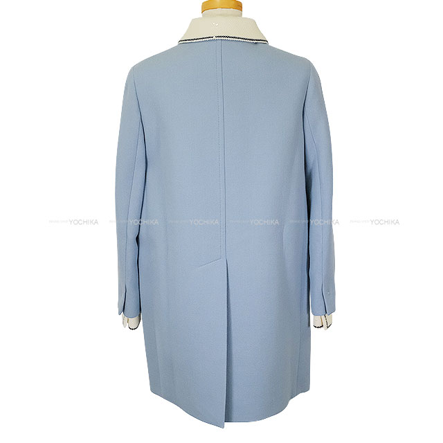 2017年 Miu Miu ミュウミュウ ステンカラーコート スパンコール襟