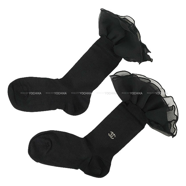 2025-26年秋冬 CHANEL シャネル ソックス ココマーク ラインストーン