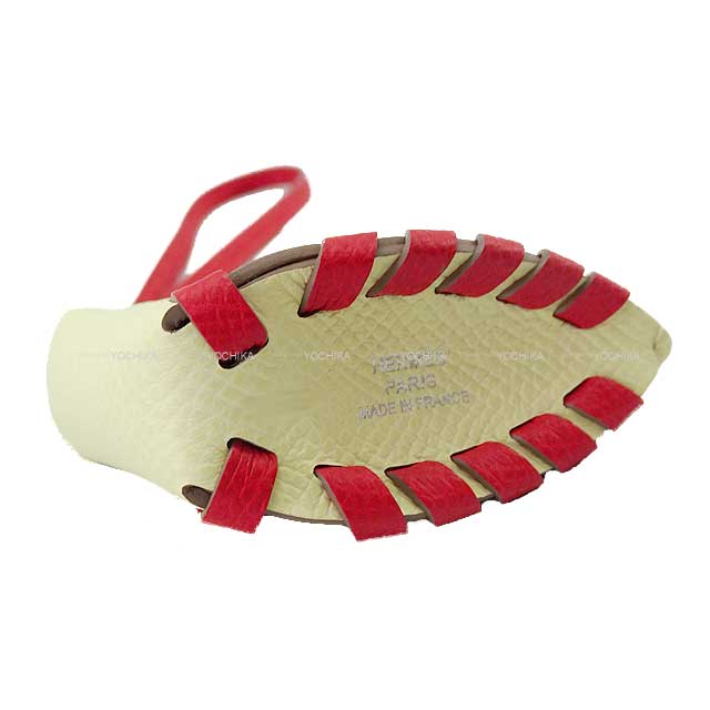 HERMES エルメス バッグチャーム シュヴァル トレッセ ルージュラデュ