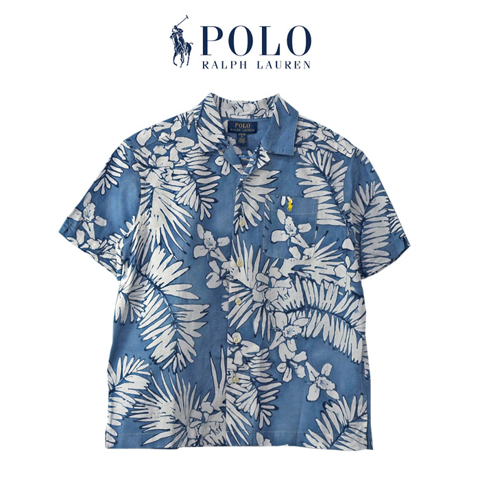 POLO ラルフローレンサッカー地ストライプシャツ送料無料 半袖